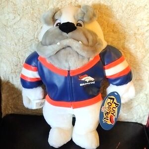 Tall 17 inch Vintage stuffed BRONCOS Football Mascot like brand new excellent 👌